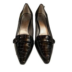 Anne Klein Women's Shoes Pointed High Heels Akwaki Black Size 10